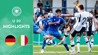 Draw with many new players | Germany vs. Italy 1-1 | Highlights | U 20 Friendly