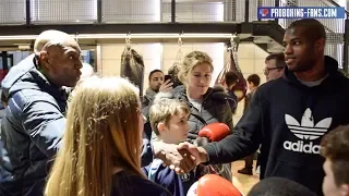 "ARE YOU A BAD BOY?" Frank Bruno & Daniel Dubois greet delighted fans at Dale Youth