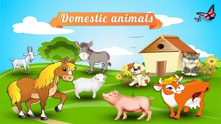 ✺ Domestic animals. Домашние животные. ✺ English for your children. Английский для детей.