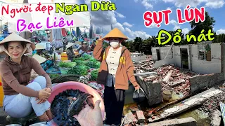 Gặp người đẹp Xứ Ngan Dừa - Sụt lún, đổ nát nguyên căn nhà ở Bạc Liêu