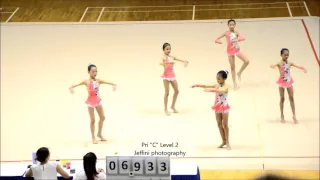 National School Rhythmic Gymnastics 2016 Pri C Level 2 Group Freehand by Jeffini Photography