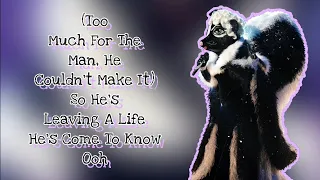 Skunk Performs "Midnight Train To Georgia" By Gladys Knight & The Pips (Lyrics) | The Masked Singer