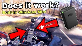 Motovlog with DJI POCKET 2 & Helmet Wireless Microphone Transmitter / on a Honda Dominator 650