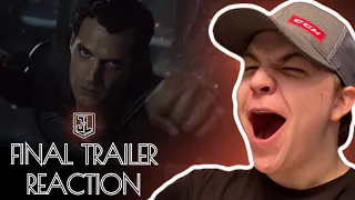 Zach Snyder's Justice League FINAL TRAILER REACTION!!!