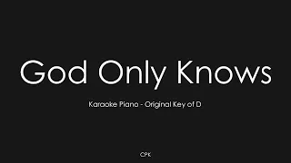for KING & COUNTRY - God Only Knows | Piano Karaoke [Original Key of D]