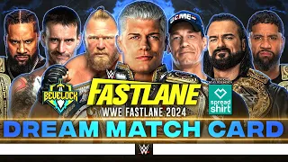 WWE Fastlane 2024 - Dream Match Card [v3]