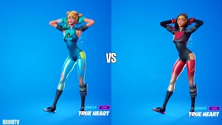 Moxie Skin Vs Dark Red  Moxie skin Showcase Dances fight 100% Sync | Fortnite Emotes & Dances