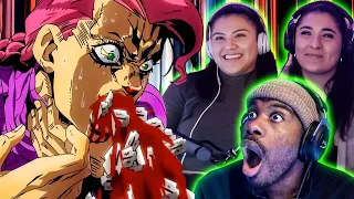 I Made My Friends Watch 1 second from EVERY episode of JoJo's Bizarre Adventure!!!