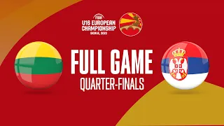 QUARTER-FINALS: Lithuania v Serbia | Full Basketball Game | FIBA U16 European Championship 2023