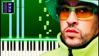 Bad Bunny & Jhay Cortez - Dakiti (Piano Tutorial Easy)