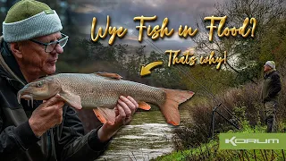 River Wye In Flood - Barbel Fishing - #barbel #flood # floodwater #barbelfishing