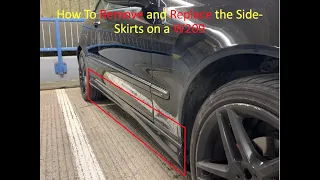 HOW TO REPLACE THE SIDE SKIRTS ON A W209