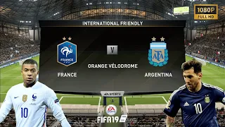 FIFA 19 | France vs Argentina | PC Gameplay | 1080p HD