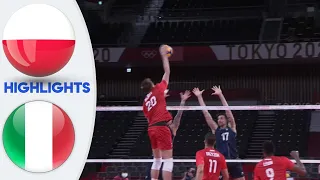 Poland vs Italy Highlights Men's Volleyball Olympic Tokyo 2021 Preliminary Round - Pool A