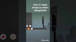 how to make tvman in melon playground #melonplayground#short