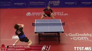 MATSUDAIRA Kenta vs GROTH Jonathan (Swedish Open 2017) Round of 16