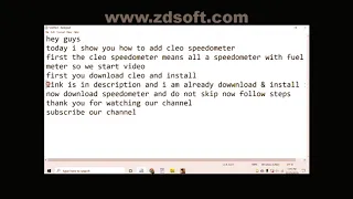 How to Download and Install Cleo Speedometer in GTA San Andreas in PC