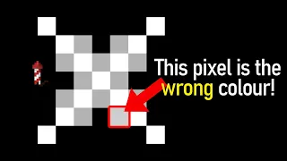 This pixel is miscoloured, Mojang!