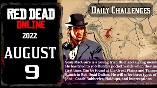 RDR2 Online Daily Challenges 8/9 and Madam Nazar location - RED DEAD ONLINE August 9