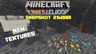 Minecraft: MORE NEW TEXTURE & Cave Generation! - 1.17 Snapshot 21w08a