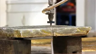 Rock Cutting with Water || Water Jet Machine @ 60000 PSI