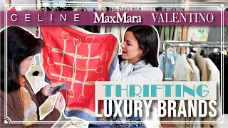Finding LUXURY BRANDS at the CHARITY SHOP! | Thrift with us for DESIGNER clothes and accessories