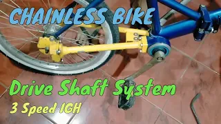 How a bicycle works with shaft drive