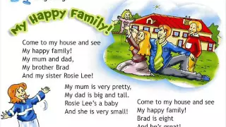 English for children  Spotlight 3  Page 32 ex 3  My Happy Family   Song SD, 480p