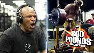 Ronnie Coleman REACTS to 800lb BENCH PRESS