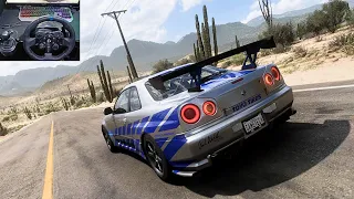 Nissan Skyline R34 GTR (Paul Walker) | Forza Horizon 5 | Logitech G923 Gameplay