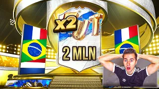 TRAF za 2 MLN! 🤑 2x PACZKA z IKONĄ z BRAZYLII/FRANCJI/HOLANDII | FIFA 23