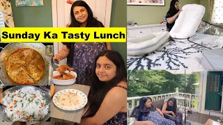 Best Sunday Lunch Ever !!! | 9th Month  Active Pregnancy Routine | Simple Living Wise Thinking