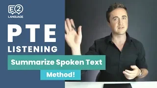 PTE Listening: Summarize Spoken Text | METHOD with Jay!