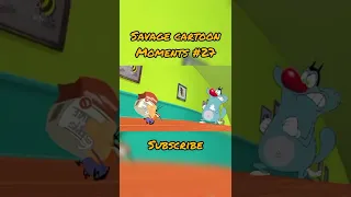 Savage cartoon moments #27 😂😂 Like a boss 😈💪 Funny Oggy and the cockroaches 😂😂 #shorts #savage