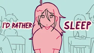 I’d rather sleep || animation meme