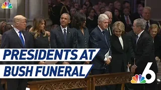 Donald Trump, Former Presidents Assemble for George H.W. Bush Funeral