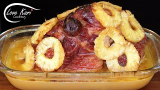 The Best Pineapple Brown Sugar Glazed Holiday Ham Recipe Jamón al Horno