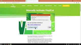 VinylCut 5 Activating Software Off-line (Part 2) Activate and Deactivate Mini-Series