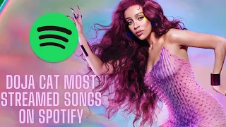 DOJA CAT MOST STREAMED SONGS ON SPOTIFY (SEPTEMBER 16, 2021)