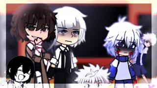 Bsd react to killua zoldyck (gacha club) hxh