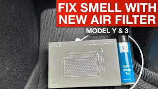 Tesla Model Y & 3 - Replace Air Filter to Fix Musk in Your Tesla