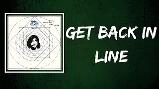 The Kinks - Get Back In Line (Lyrics)
