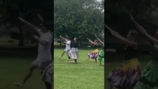 Sacred hula practice for UHMC graduation 2022