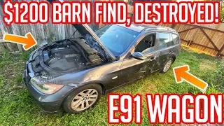 JUST PURCHASED THE CHEAPEST BMW E91 WAGON! WHAT SHOULD WE BUILD?