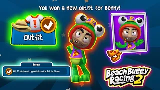 Smash 13 Breakable objects with Carrot Cannon | Unlocked BENNY Outfit Challenge Beach Buggy Racing 2