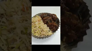 Veg Fried Rice and Manchurian Balls #vegfriedrice #manchurianballs #shorts #shortsfeed #chinese #yt