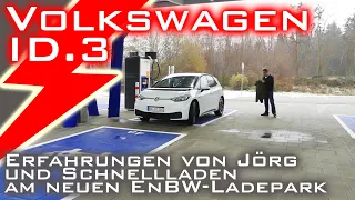 Volkswagen ID.3 - Erfahrungen vom Besitzer und Laden am neuen EnBW Ladepark Rutesheim