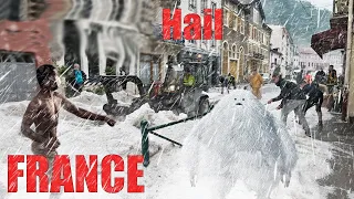 The strongest hail passed in France! People are shocked by the consequences!