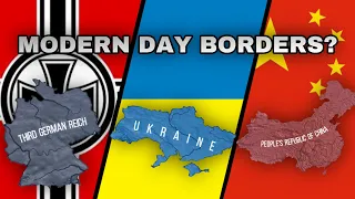 WW2 but with Modern Day borders | 1936-1947 HOI4 Timelapse