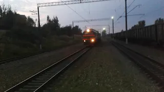 2М62-1055 на станции Азарово, Калуга 26.8.2015